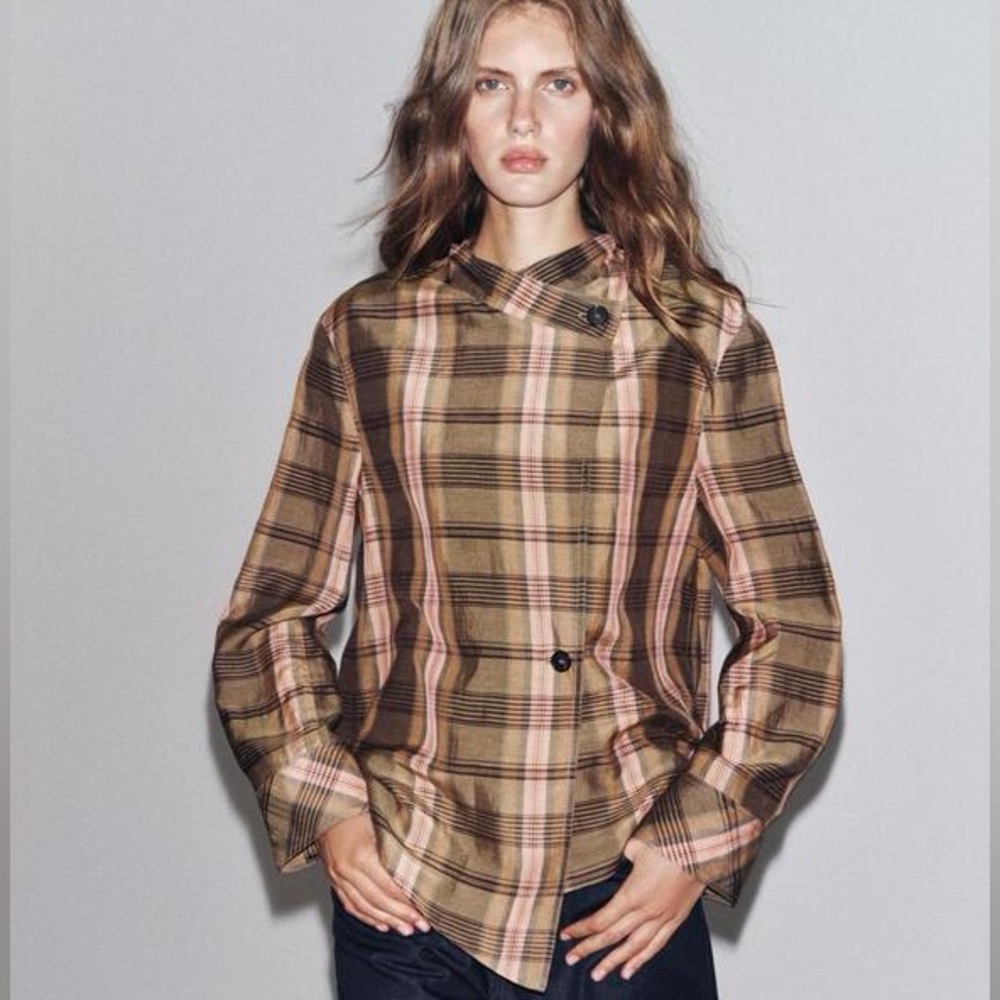 ZARA Collection | Oversized Check Overshirt | Sold out